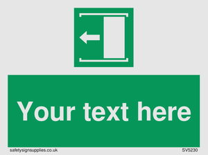 Custom Slide to Open Sign