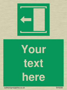 Custom Slide to Open Sign