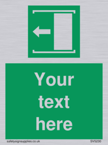 Custom Slide to Open Sign