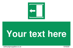 Custom Slide to Open Sign