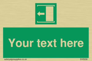 Custom Slide to Open Sign