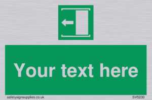 Custom Slide to Open Sign