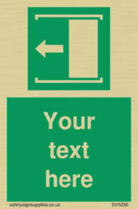 Custom Slide to Open Sign