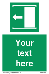 Custom Slide to Open Sign 