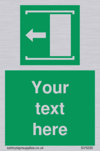 Custom Slide to Open Sign