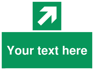 Custom Arrow Top Right Sign 