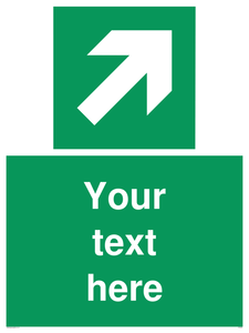 Custom Arrow Top Right Sign