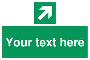 Custom Arrow Top Right Sign 