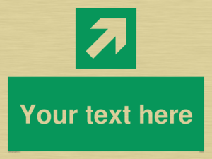 Custom Arrow Top Right Sign