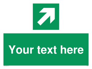 Custom Arrow Top Right Sign 