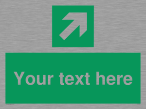 Custom Arrow Top Right Sign