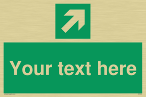 Custom Arrow Top Right Sign