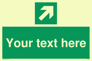 Custom Arrow Top Right Sign