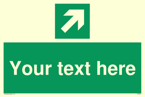 Custom Arrow Top Right Sign