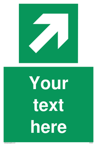 Custom Arrow Top Right Sign