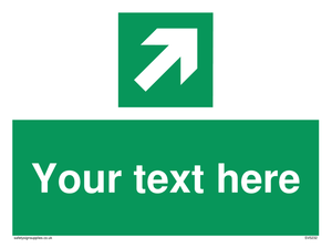 Custom Arrow Top Right Sign