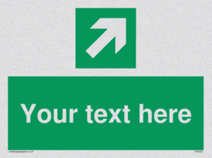 Custom Arrow Top Right Sign