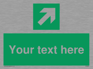 Custom Arrow Top Right Sign