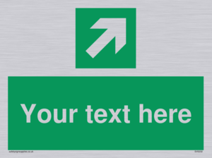 Custom Arrow Top Right Sign