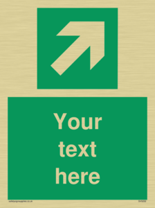 Custom Arrow Top Right Sign