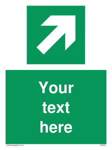 Custom Arrow Top Right Sign 