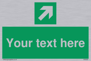 Custom Arrow Top Right Sign