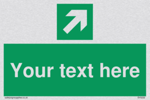 Custom Arrow Top Right Sign