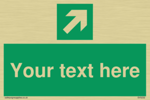 Custom Arrow Top Right Sign