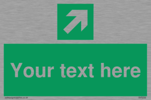 Custom Arrow Top Right Sign