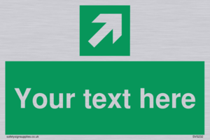 Custom Arrow Top Right Sign