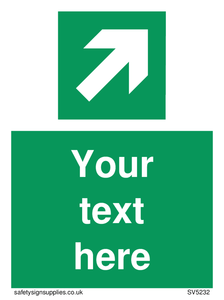 Custom Arrow Top Right Sign