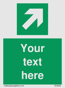 Custom Arrow Top Right Sign