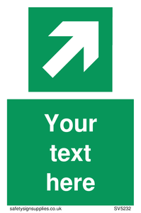 Custom Arrow Top Right Sign 
