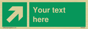 Custom Arrow Top Right Sign