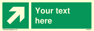 Custom Arrow Top Right Sign