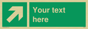 Custom Arrow Top Right Sign