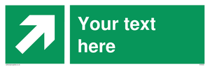 Custom Arrow Top Right Sign 