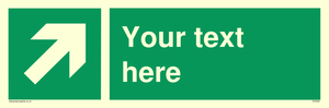Custom Arrow Top Right Sign