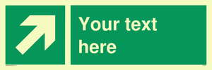 Custom Arrow Top Right Sign