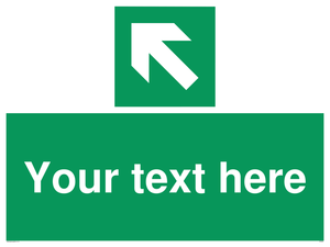 Custom Arrow Top Left Sign