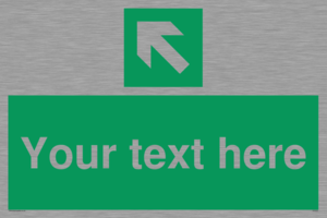 Custom Arrow Top Left Sign