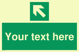 Custom Arrow Top Left Sign