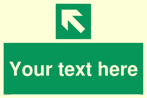 Custom Arrow Top Left Sign