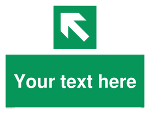Custom Arrow Top Left Sign