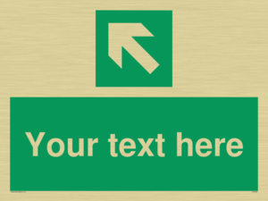 Custom Arrow Top Left Sign