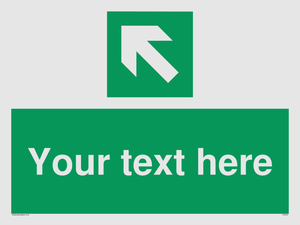 Custom Arrow Top Left Sign