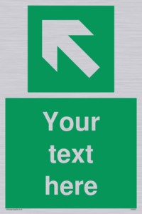 Custom Arrow Top Left Sign