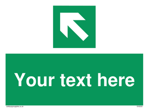 Custom Arrow Top Left Sign