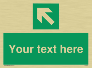 Custom Arrow Top Left Sign