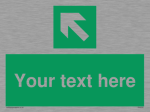 Custom Arrow Top Left Sign